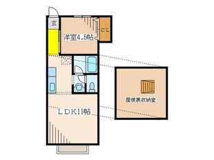 クルベット武蔵野の物件間取画像